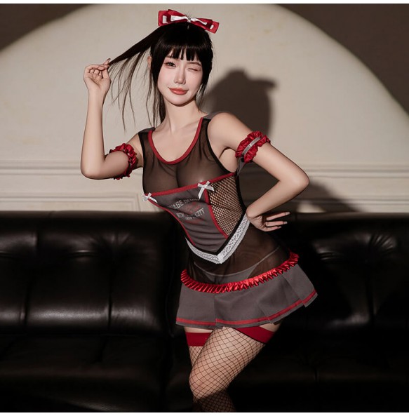 FEE ET MOI - Energetic Cheerleader Costume (Black - Gray)